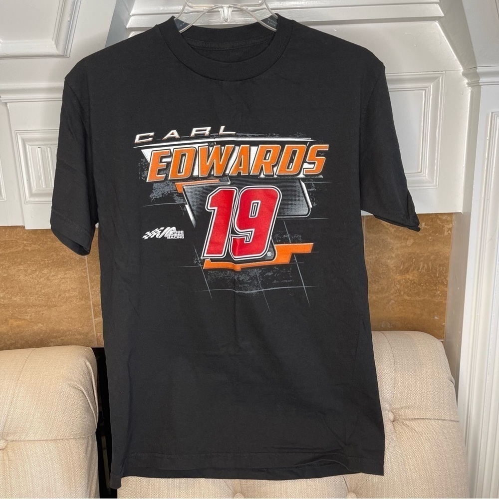 O: Men's Carl Edwards Joe Gibbs Racing Team Collection Black Gear Up T-Shirt M